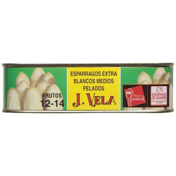 Espárrago blanco medio IGP 12/14 piezas VELA, lata 250 g - 1 ud - Imagen del producto en Findit
