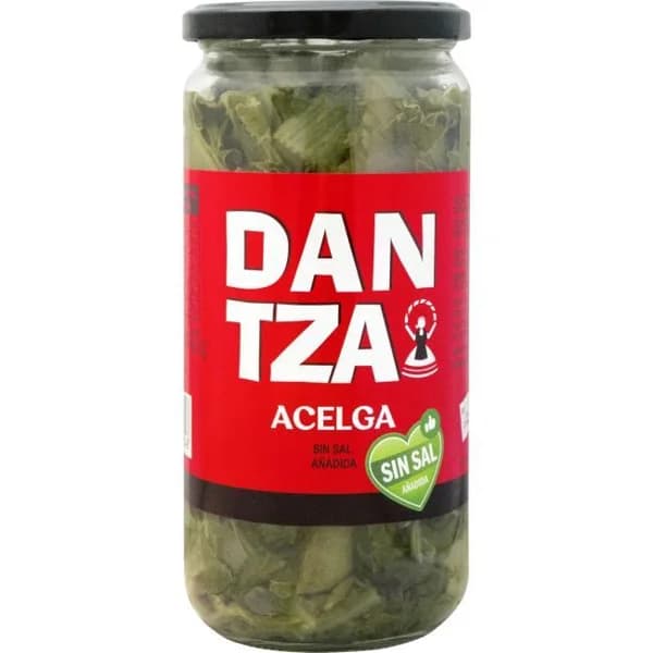 Acelga sin sal DANTZA, frasco 425 g - 0.43 kg - Imagen del producto en Findit