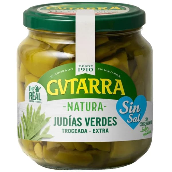 Judía verde natura GUTARRA, frasco 300 g - 1 ud - Imagen del producto en Findit