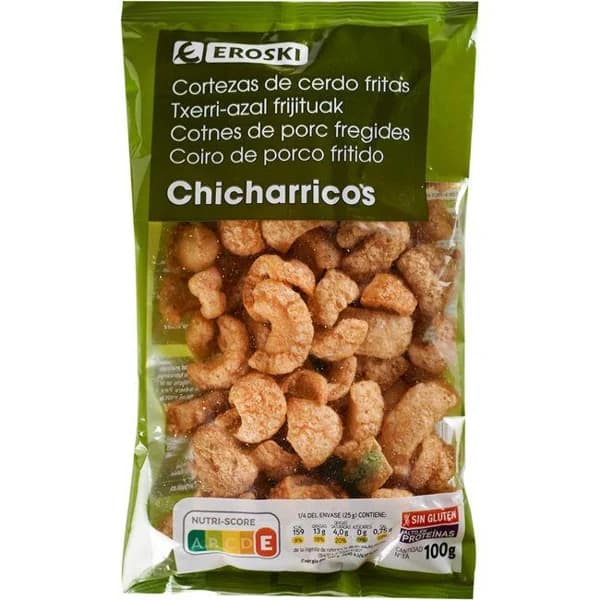 Chicharricos EROSKI, 100 g - 0.1 kg - Imagen del producto en Findit