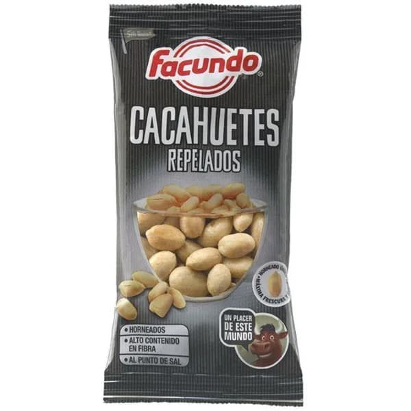 Cacahuetes horneados FACUNDO, bolsa 90 g - 0.09 kg - Imagen del producto en Findit