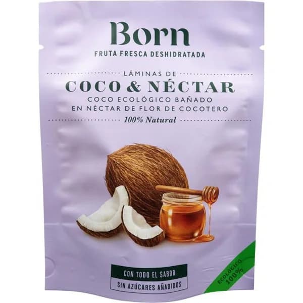 Coco néctar deshidratado BORN, bolsa 40 g - 0.04 kg - Imagen del producto en Findit