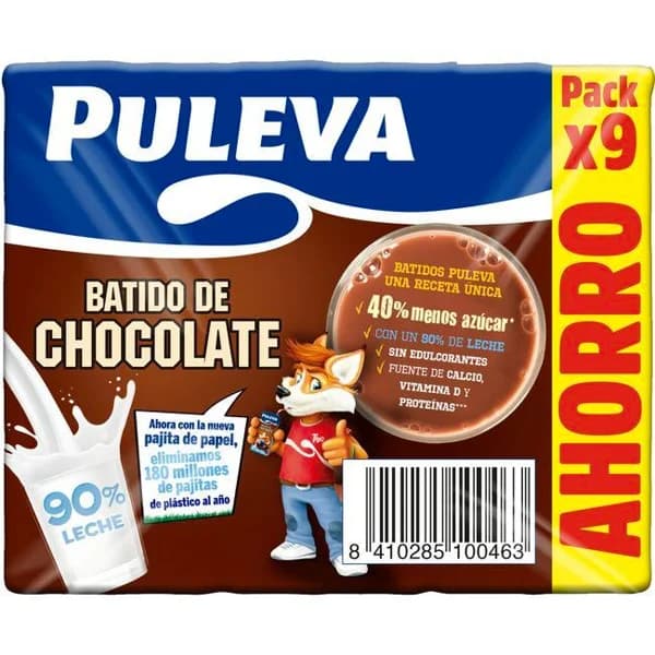 Batido de cacao PULEVA, pack 9x200 ml - 1.8 l - Imagen del producto en Findit