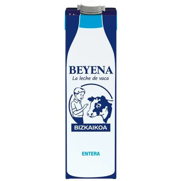 Leche entera BEYENA, brik 1 litro - 1 ud - Imagen del producto en Findit