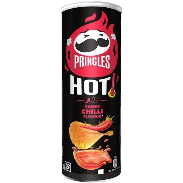 Patatas hot sweet sabor chili PRINGLES, tubo 160 g - 1 ud - Imagen del producto en Findit