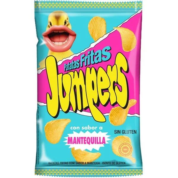 Patatas onduladas de mantequilla JUMPERS, bolsa 110 g - 0.11 kg - Imagen del producto en Findit