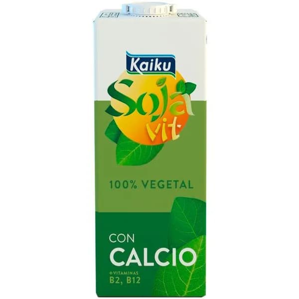 Bebida de soja enriquecida con calcio KAIKU, brik 1 litro - 1 l - Imagen del producto en Findit