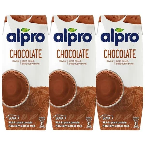 Bebida de soja sabor chocolate ALPRO, pack 3x250 ml - 1 ud - Imagen del producto en Findit