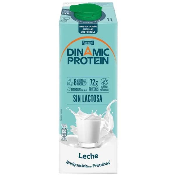 Leche sin lactosa con proteinas PASCUAL PROTEIN, brik 1 litro - 1 l - Imagen del producto en Findit