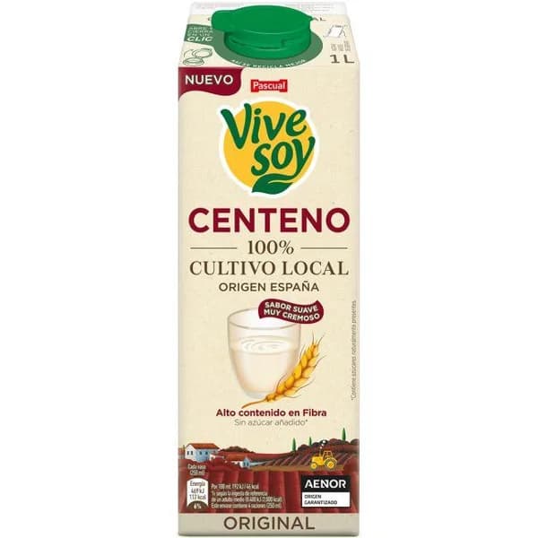 Bebida de centeno VIVESOY, brik 1 litro - 1 l - Imagen del producto en Findit