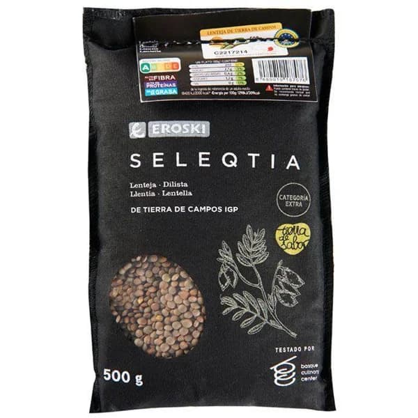 Lenteja I.G.P. Tierra de Campos E. SELEQTIA, saco 500 g - 0.5 kg - Imagen del producto en Findit