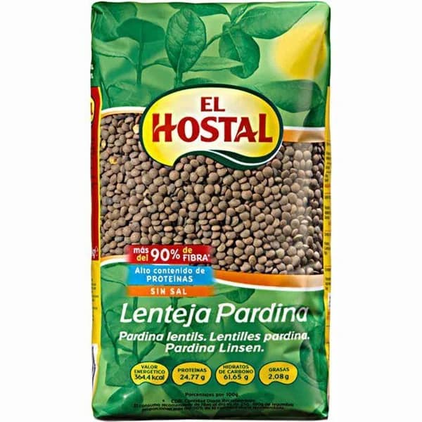 Lenteja pardina EL HOSTAL, paquete 1 kg - 1 kg - Imagen del producto en Findit