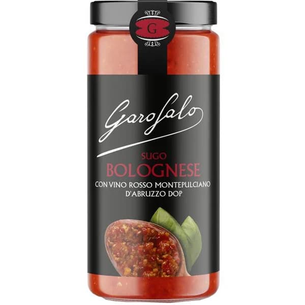 Salsa boloñesa GAROFALO, frasco 340 - 34 ud - Imagen del producto en Findit