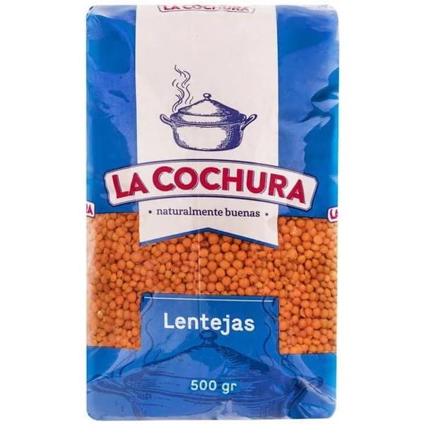 Lenteja roja LA COCHURA, paquete 500 g - 0.5 kg - Imagen del producto en Findit