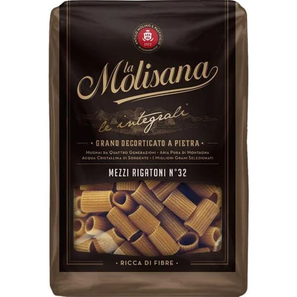 Mezzi rigatoni integral LA MOLISANA, paquete 500 g - 0.5 kg - Imagen del producto en Findit