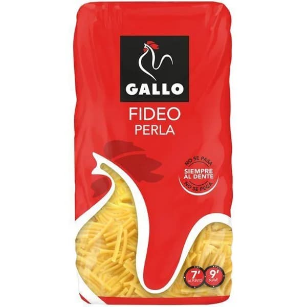 Fideo Perla GALLO, paquete 500 g - 0.5 kg - Imagen del producto en Findit