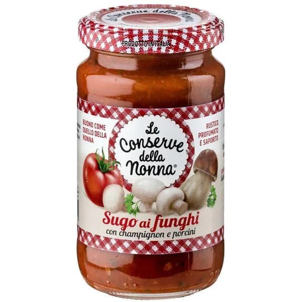 Sugo ai funghi pomodoro CONSERVA DE LA NONNA, frasco 190 g - 1 ud - Imagen del producto en Findit