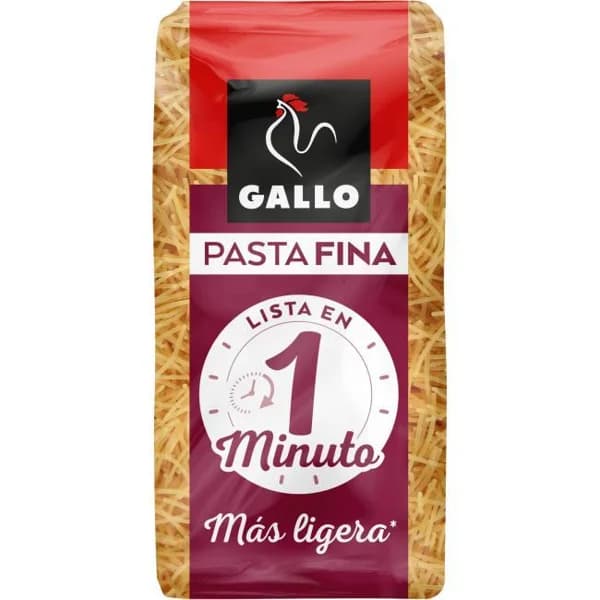 Fideo GALLO PASTAFINA, paquete 400 g - 0.4 kg - Imagen del producto en Findit