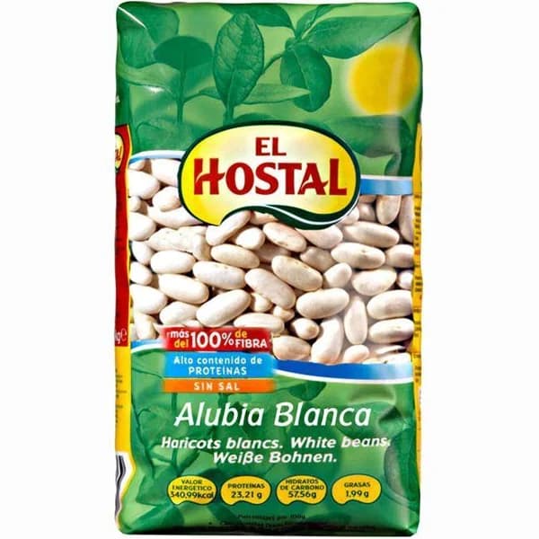 Alubia blanca larga selecta EL HOSTAL, paquete 1 kg - 1 kg - Imagen del producto en Findit