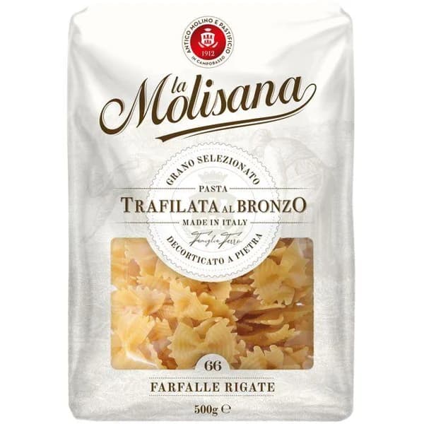 Farfalle Rigate LA MOLISANA, paquete 500 g - 0.5 kg - Imagen del producto en Findit