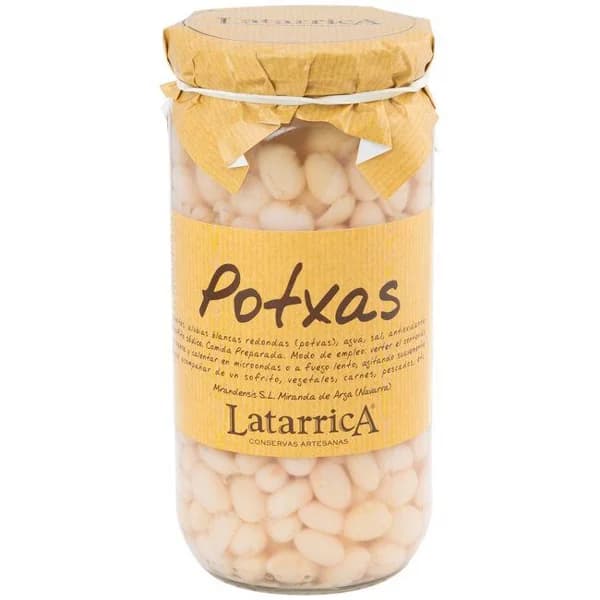 Potxas al natural LATARRICA, frasco 400 g - 0.4 kg - Imagen del producto en Findit