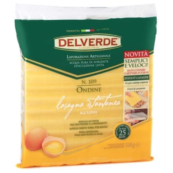 Lasaña al huevo DELVERDE, paquete 500 g - 0.5 kg - Imagen del producto en Findit