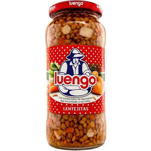 Combinado de lentejas LUEGO, frasco 400 g - 0.4 kg - Imagen del producto en Findit