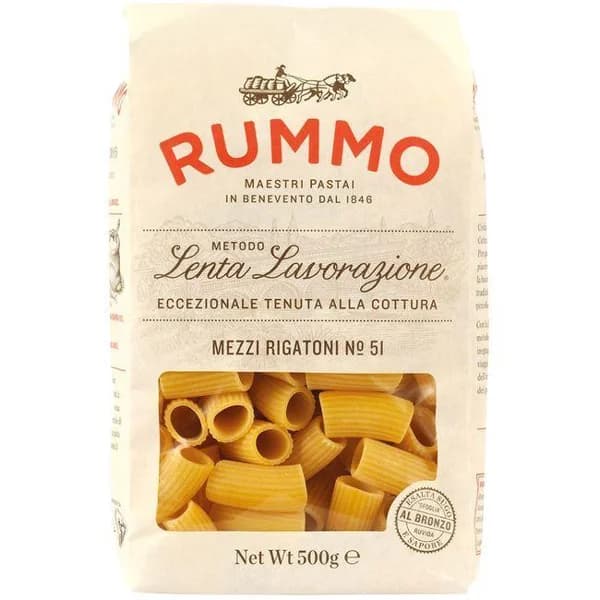 Mezzi rigatoni RUMMO, paquete 500 g - 0.5 kg - Imagen del producto en Findit