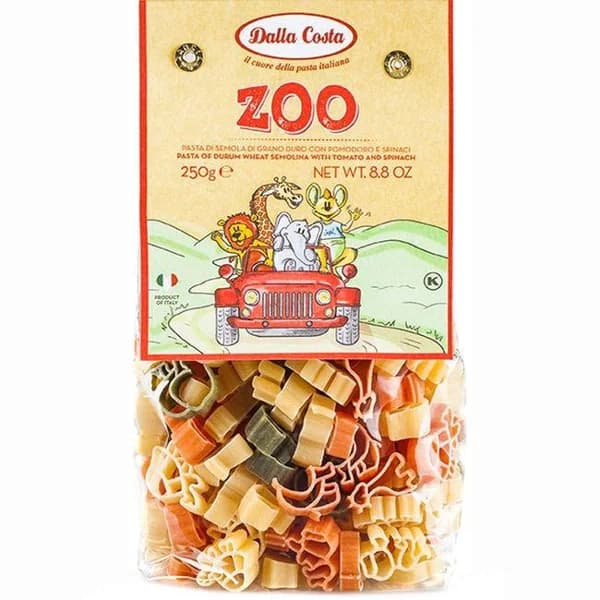 Pasta kids zoo DALLA COSTA, paquete 250 g - 0.25 kg - Imagen del producto en Findit