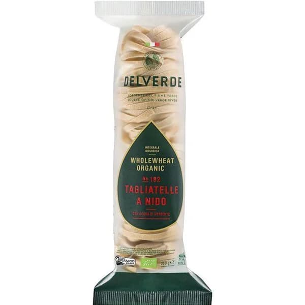 Tagliatelle a nido integrale bio DELVERDE, paquete 250 g - 0.25 kg - Imagen del producto en Findit