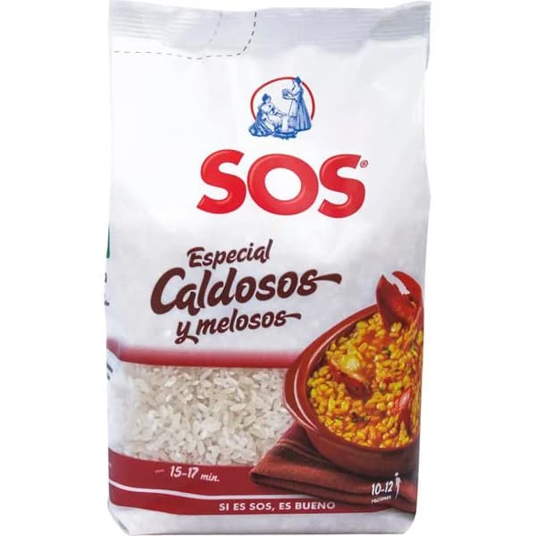 Arroz especial caldosos-melosos SOS, paquete 1 kg - 1 kg - Imagen del producto en Findit