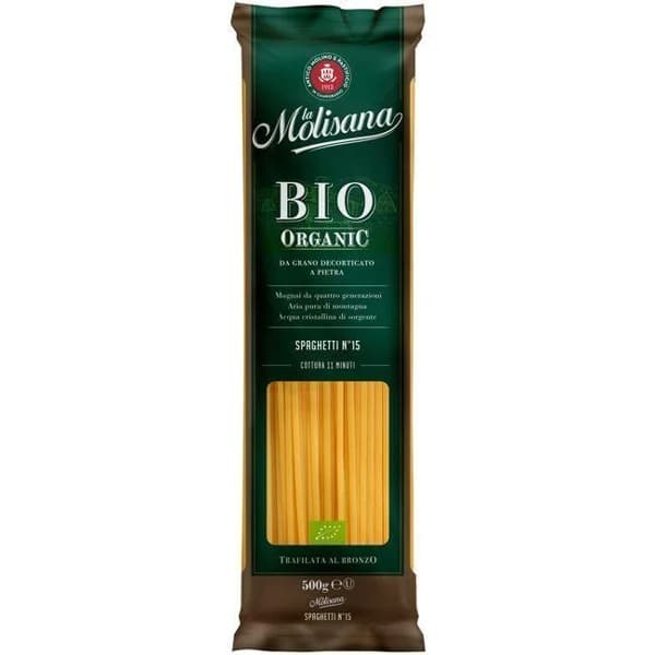 Spaghetti bio LA MOLISANA, paquete 500 g - 0.5 kg - Imagen del producto en Findit