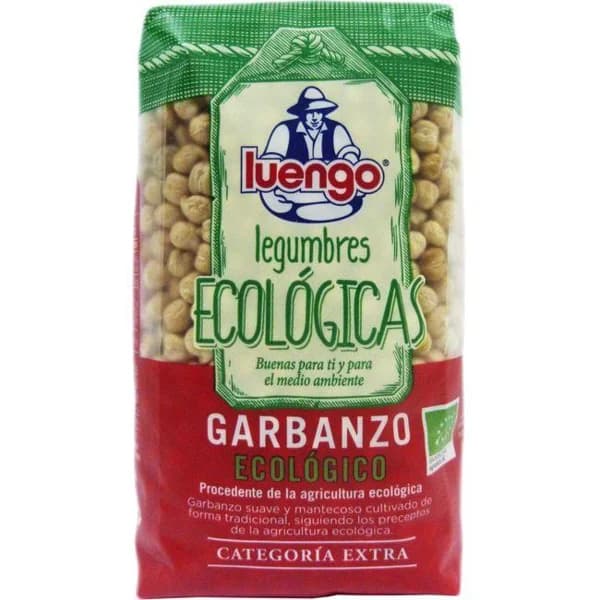 Garbanzo ecológico LUENGO, paquete 500 g - 0.5 kg - Imagen del producto en Findit