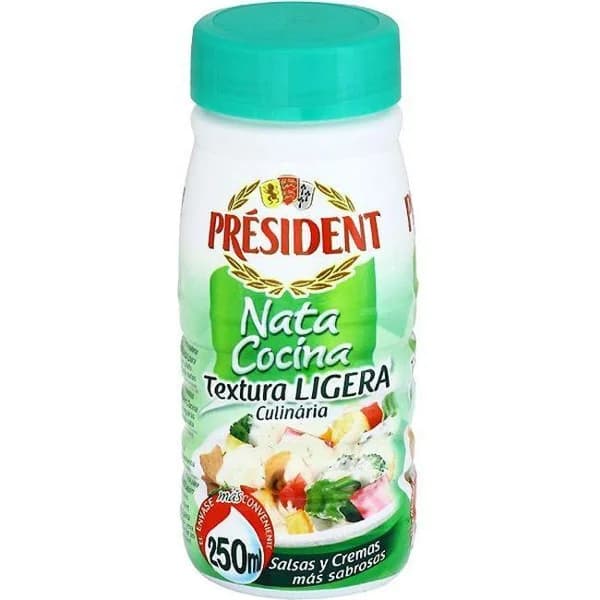 Nata para cocinar ligera PRESIDENT, bote 250 ml - 0.25 l - Imagen del producto en Findit