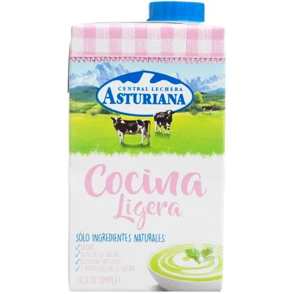 Nata ligera para cocinar ASTURIANA, brik 500 ml - 0.5 l - Imagen del producto en Findit