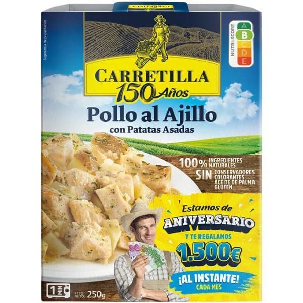 Pollo al ajillo CARRETILLA, bandeja 250 g - 0.25 kg - Imagen del producto en Findit