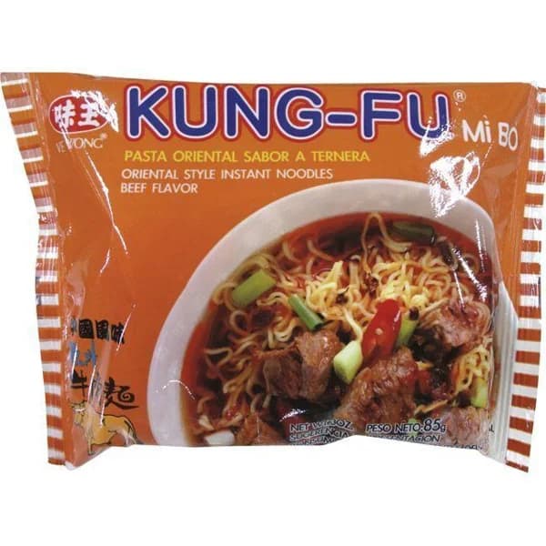 Fideos sabor a ternera KUNG-FU, paquete 85 g - 0.09 kg - Imagen del producto en Findit