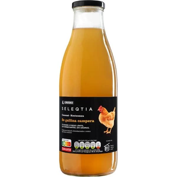 Consomé de gallina SELEQTIA, botella 1 litro - 1 l - Imagen del producto en Findit