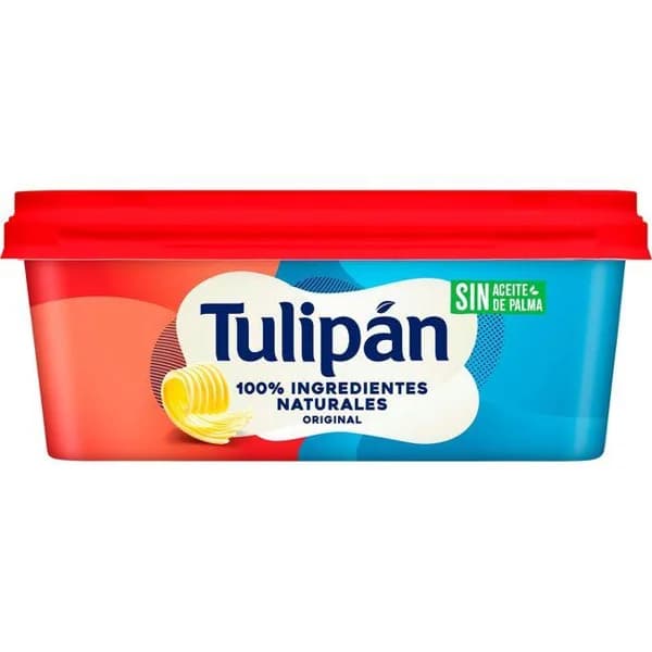 Margarina vegetal sin palma TULIPÁN, tarrina 225 g - 0.23 kg - Imagen del producto en Findit