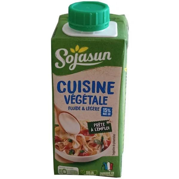 Crema para cocinar vegetal SOJASUN, brik 200 ml - 0.2 l - Imagen del producto en Findit