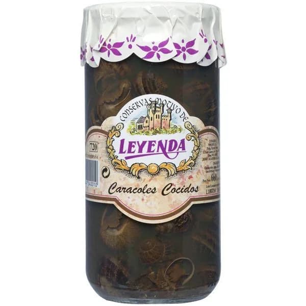 Caracoles extra al natural LEYENDA, frasco 280 g - 0.28 kg - Imagen del producto en Findit