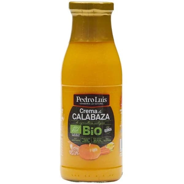 Crema de calabaza ecológica PEDRO LUIS, botella 485 g - 0.48 kg - Imagen del producto en Findit