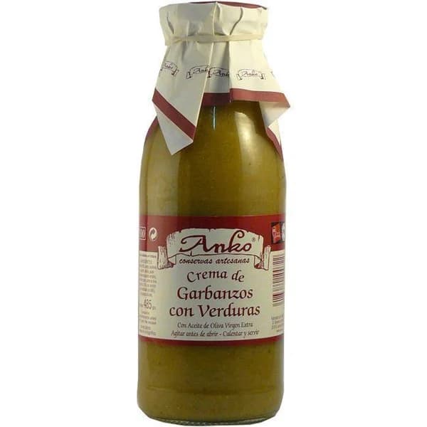 Crema de garbanzo con verduras ANKO, botella 490 g - 0.49 kg - Imagen del producto en Findit