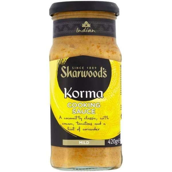 Salsa Korma SHARWOODS, frasco 420 g - 0.42 kg - Imagen del producto en Findit