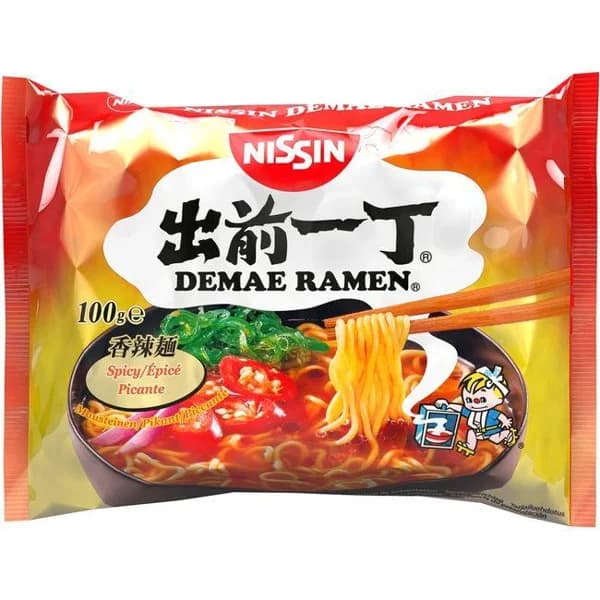 Ramen picante NISSIN, bolsa 100 g - 0.1 kg - Imagen del producto en Findit
