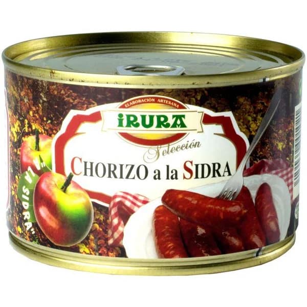 Chorizo a la sidra IRURA, lata 400 g - 0.4 kg - Imagen del producto en Findit