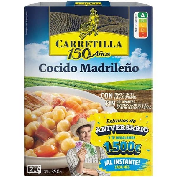 Cocido madrileño CARRETILLA, bandeja 350 g - 1 ud - Imagen del producto en Findit