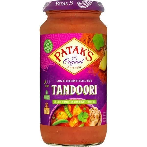 Salsa tandoori PATAK'S, frasco 450 g - 0.45 kg - Imagen del producto en Findit