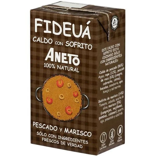 Caldo natural fideua ANETO, brik 1 litro - 1 l - Imagen del producto en Findit