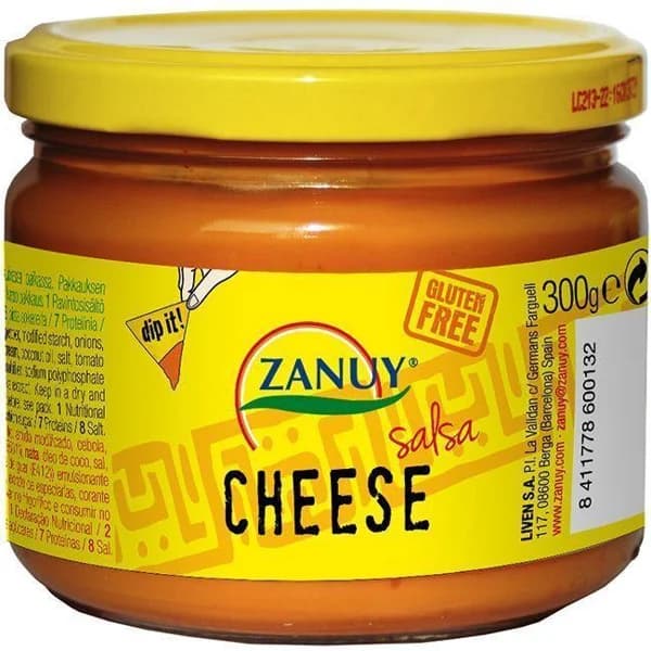 Salsa cheddar ZANUY, frasco 300 g - 0.3 kg - Imagen del producto en Findit